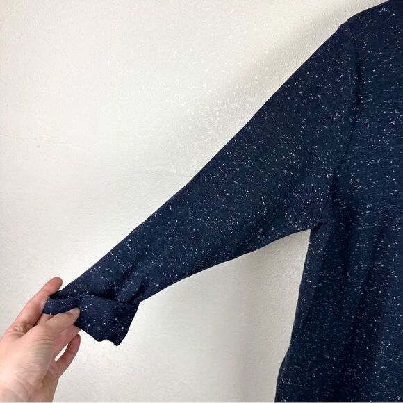 J. Jill Speckled Black Shift Dress Contemporary Causal 1X V-Neck - Picture 4 of 6